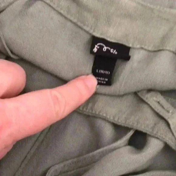 Art Class Shortalls Child 10-12 Khaki - Picture 2 of 4